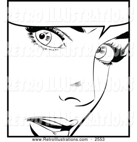 retro-illustration-of-a-black-and-white-retro-pop-art-woman-and-word-balloon-by-brushingup-2553
