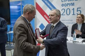 В рамках РИСФ-2015 прошло награждение за вклад в развитие саморегулирования в строительной отрасли РФ