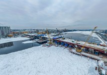 Завершён очередной этап возведения Большого Смоленского моста в Санкт-Петербурге