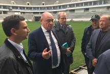 Леонид Ставицкий проверил степень готовности стадионов